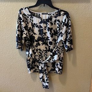 Black and cream Blouse